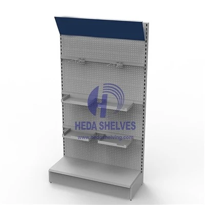 Pegboard metallinen näyttöteline